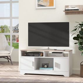HOMCOM Home Office 42" TV Stand Storage Unit w/ Cabinets Shelves Living Room