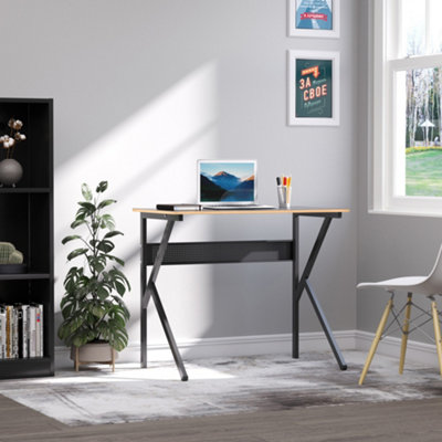 HOMCOM Home Office Computer Desk PC Laptop Table Workstation w/ K ...