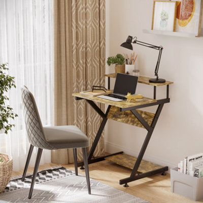 HOMCOM Home Office Computer Desk w/ Storage, Gaming Writing Table, 70cm ...