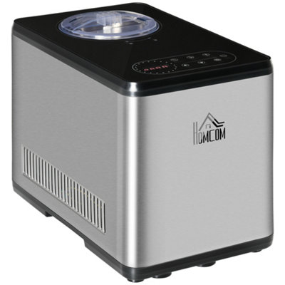HOMCOM Ice Cream Maker Machine 1.5L Sorbet Milkshake Frozen