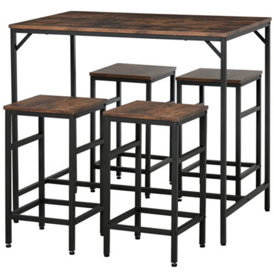 Industrial rectangular 2024 pub table