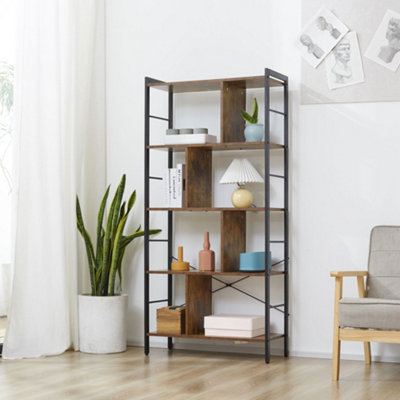 Industrial Storage Shelf Bookcase Closet Floor Standing Display