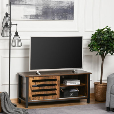 Industrial tv on sale console table