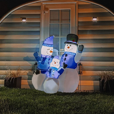 Giant 10 Ft Lighted Christmas Airblown Inflatable Snowman Outdoor Decor. NEW IN on sale