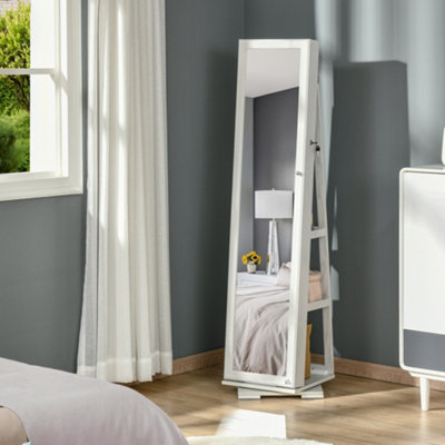 Full length mirror and jewelry storage sales