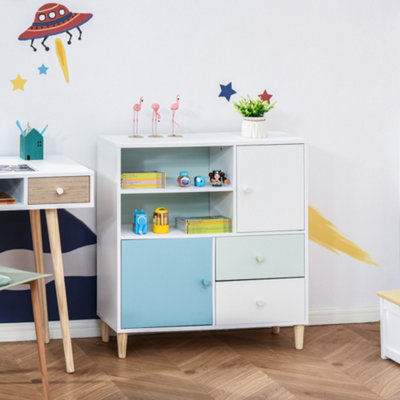 https://media.diy.com/is/image/KingfisherDigital/homcom-kids-bookcase-multi-shelf-modern-freestanding-cabinet-of-drawer-blue~5056534514228_01c_MP?$MOB_PREV$&$width=768&$height=768