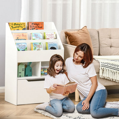 White bookcase with toy box new arrivals