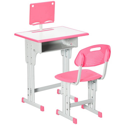 Height adjustable children desk and chair discount set student study table school desk furniture