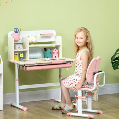 Kids desk and deals shelves