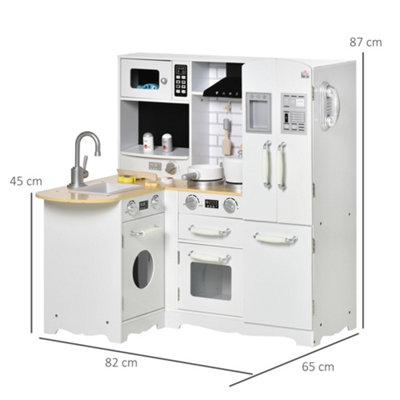 White kitchen shop play set