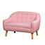 HOMCOM Kids Mini Sofa Children Armchair Seating Bedroom Playroom Furniture Pink
