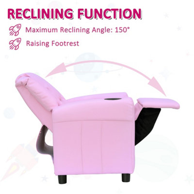 Childs pink best sale recliner chair