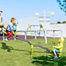 HOMCOM Kids Seesaw Swivel Teeter Totter 360 Degree Rotation Playground for 3-10 Years