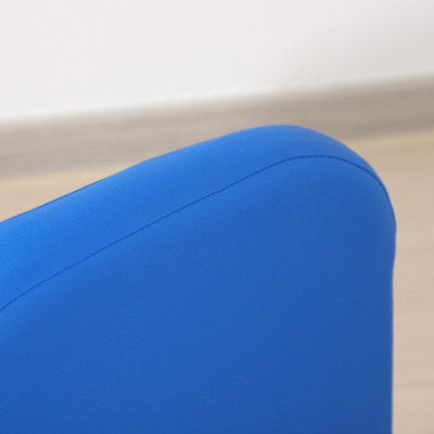 HOMCOM Kids Sofa Set 2 in 1 Child Table and Chair Set Toddler Armchair Blue