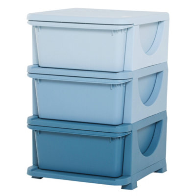 Blue toy shop organizer