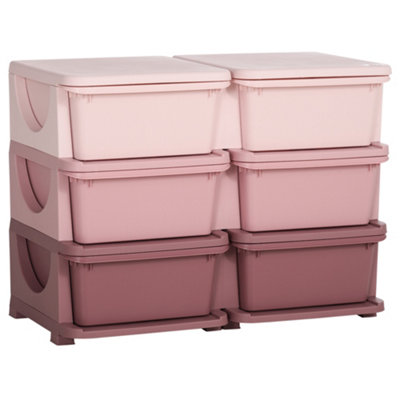 Pink best sale toy boxes