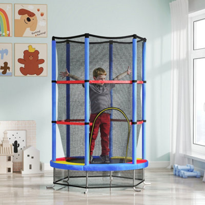 Toddler trampoline with enclosure sales