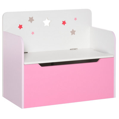 Wooden toy clearance box pink