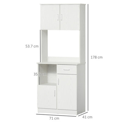 Microwave hutch outlet cabinet