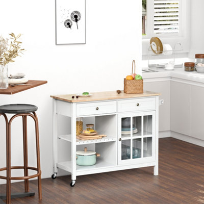 Island cart with stools hot sale