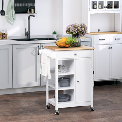 White kitchen shelf deals unit