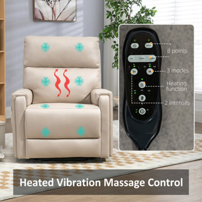 HOMCOM Lift Chair for Living Room, Recliner Chair with Vibration Massage, Heat