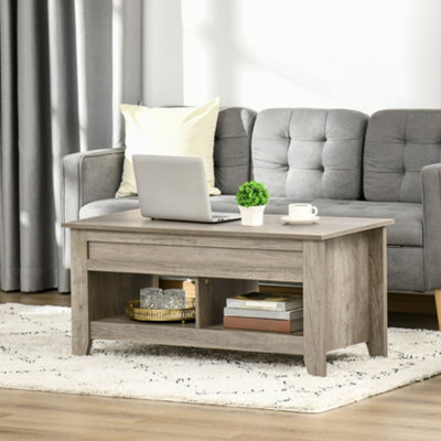 Homcom lift top coffee table discount