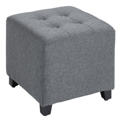 Gray on sale suede ottoman