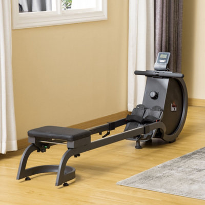 HOMCOM Magnetic Foldable Rower w/ 16-Level Adjustable Resistance for ...