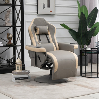 Merax high end gray fabric outlet reclining gaming chair