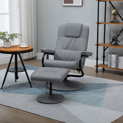 Massage recliner with discount ottoman