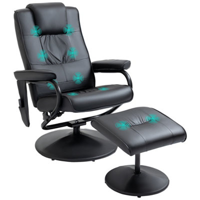 Homcom luxury reclining discount leather massage chair