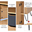 HOMCOM Metal Bedside Table W/ Drawer, Sofa End Night Stand Bedroom Multicolor