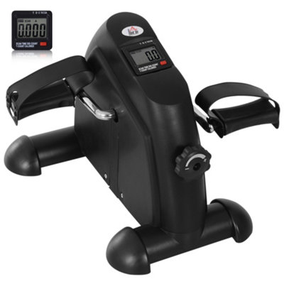 HOMCOM Mini Exercise Bike Portable Pedal Manual Machine Indoor Fitness ...