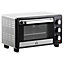 HOMCOM Mini Oven 16L Countertop Oven w/ Adjustable Temperature Timer 1400W