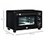HOMCOM Mini Oven 21L Countertop Electric Grill w/ Adjustable Temp Timer 1400W