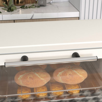 HOMCOM Mini Oven 9L Countertop Toaster Oven with Timer Control 750W Cream