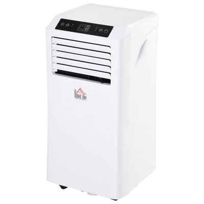 HOMCOM Mobile Air Conditioner W/ RC Cooling Sleeping Mode Portable White 1003W