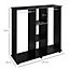 HOMCOM Mobile Double Open Wardrobe w/ Clothes Hanging Rail Clothing Black