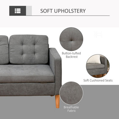 Sofa with deals hidden storage