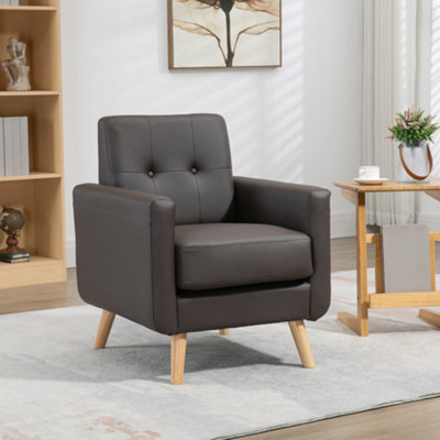 HOMCOM Modern Tufted Home Office Chair