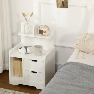 Modern Bedside Table orders with Drawer Cabinet Bedroom Furniture Storage Nightstand