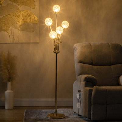 Crystal floor lamp deals dunelm