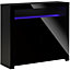 HOMCOM Modern High Gloss RGB LED Cabinet Cupboard Sideboard Console