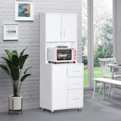 Kitchen pantry microwave cabinet discount