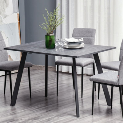 Large grey deals dining table