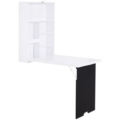 Folding table deals with shelf