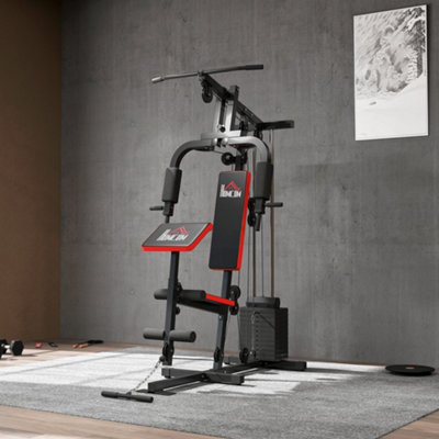 Trainhard Homemym Multi Station with 65 kg Weights with Leg Print