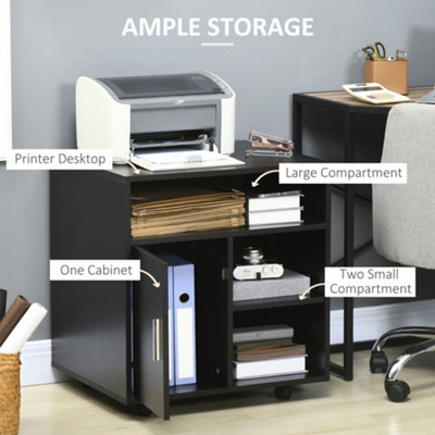HOMCOM Multi Storage Printer Unit Office Organisation w 5