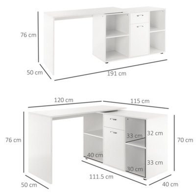 L shaped desk on sale 50 x 30